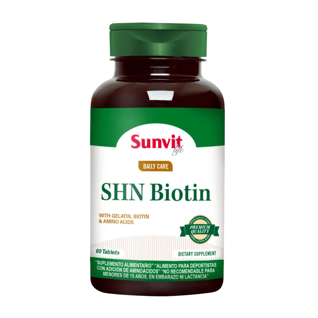 Biotina y Colageno Hidrolizado SHN Biotín (60 caps)